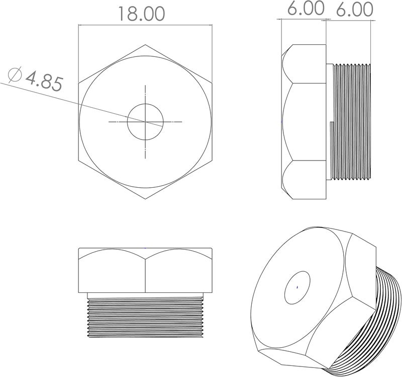 CORWIN Store 10-24 Extended Rivet Nut Gun Mandrels and Nosepiece Set, Specifically Designed for Installing Pre-bulbed Rivet Nuts and Similar Threaded Inserts Multi-Grip - Image 4